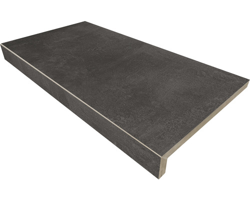 Zwembadrandsteen New Concrete antraciet L-vorm 30 x 60 cm
