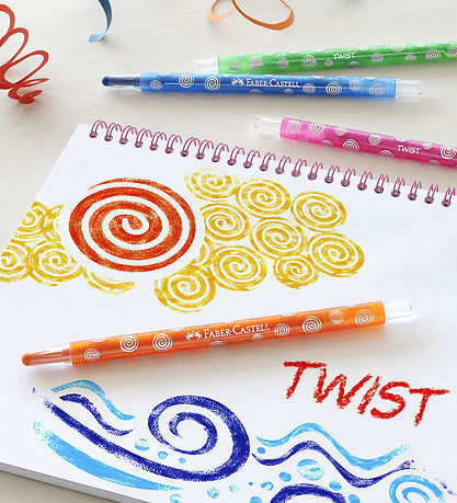 Faber-Castell Farvekridt - TwistaBlå - 24 stk