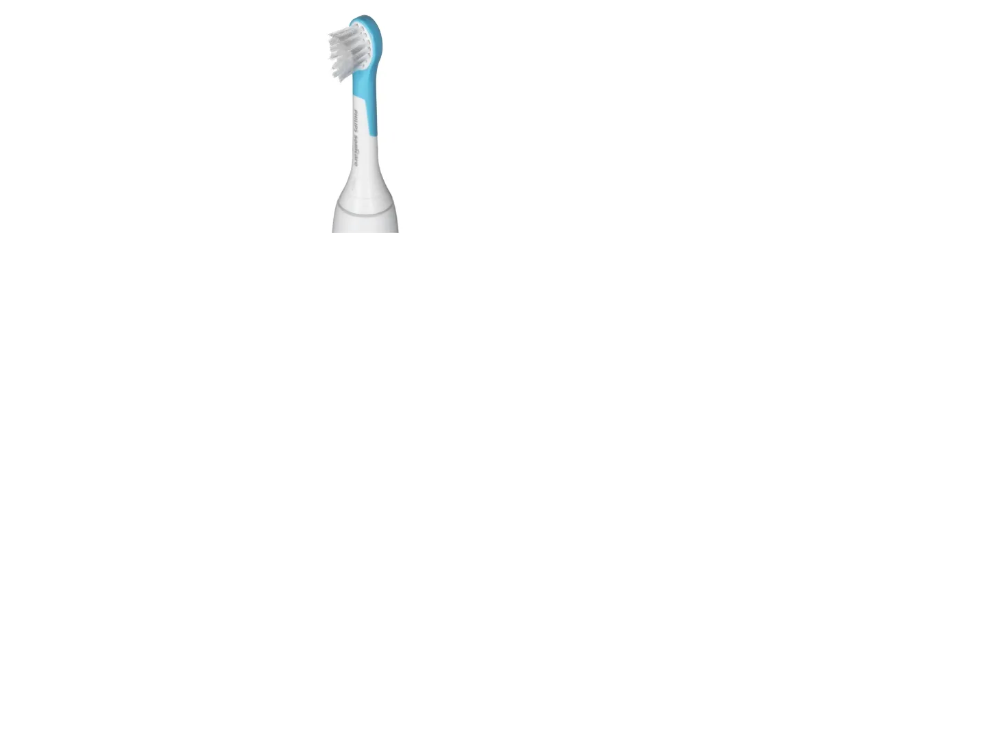 Philips For Kids Design a Pet Edition HX3601/01 Elektrisk tandbørste, Barn, Sonisk tandbørste, Blød, Super sensitive, Blå, Hvid, 4 x 30 sek., Batteri