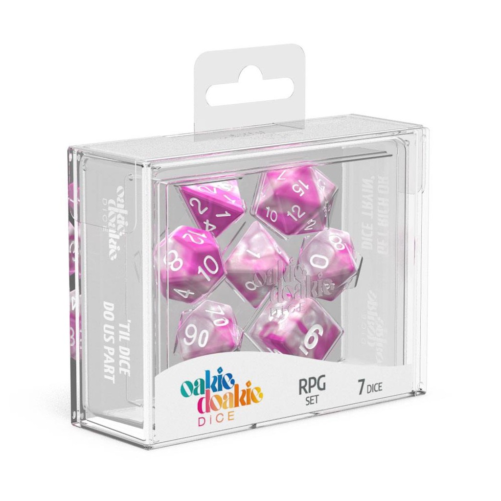 Oakie Doakie Dice dés RPG-Set Gemidice - Magnolia (7)