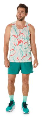 Débardeur Asics Road All Over Print Beige Homme