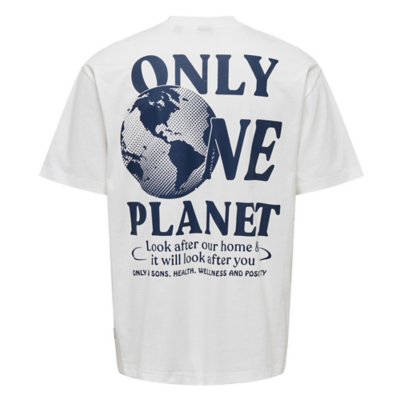Tee-shirt à manches courtes homme Onslayne Life Rlx Planet ONLY AND SONS