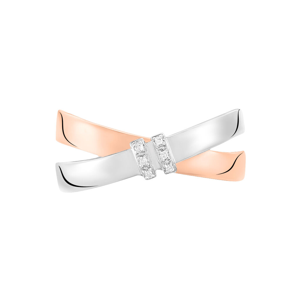 Bague Tonnia Or Bicolore Diamant