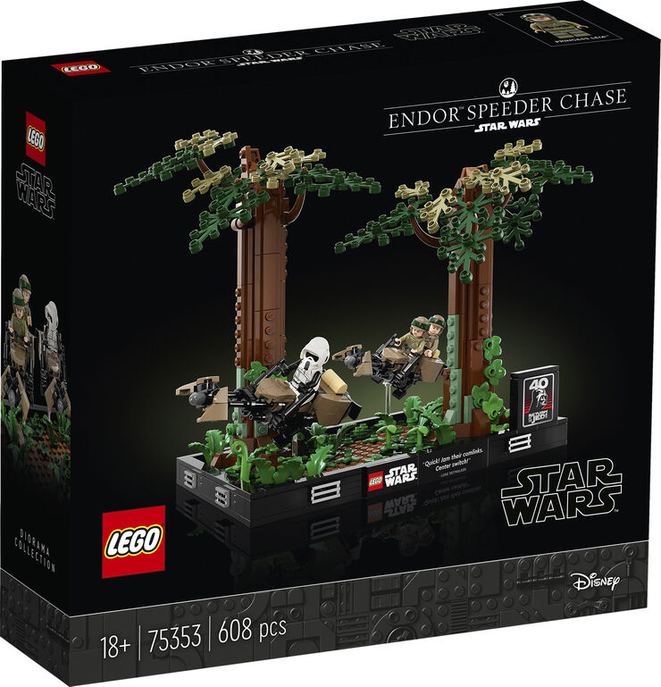 Star Wars Diorama m/ Speederjagt på Endor 75353