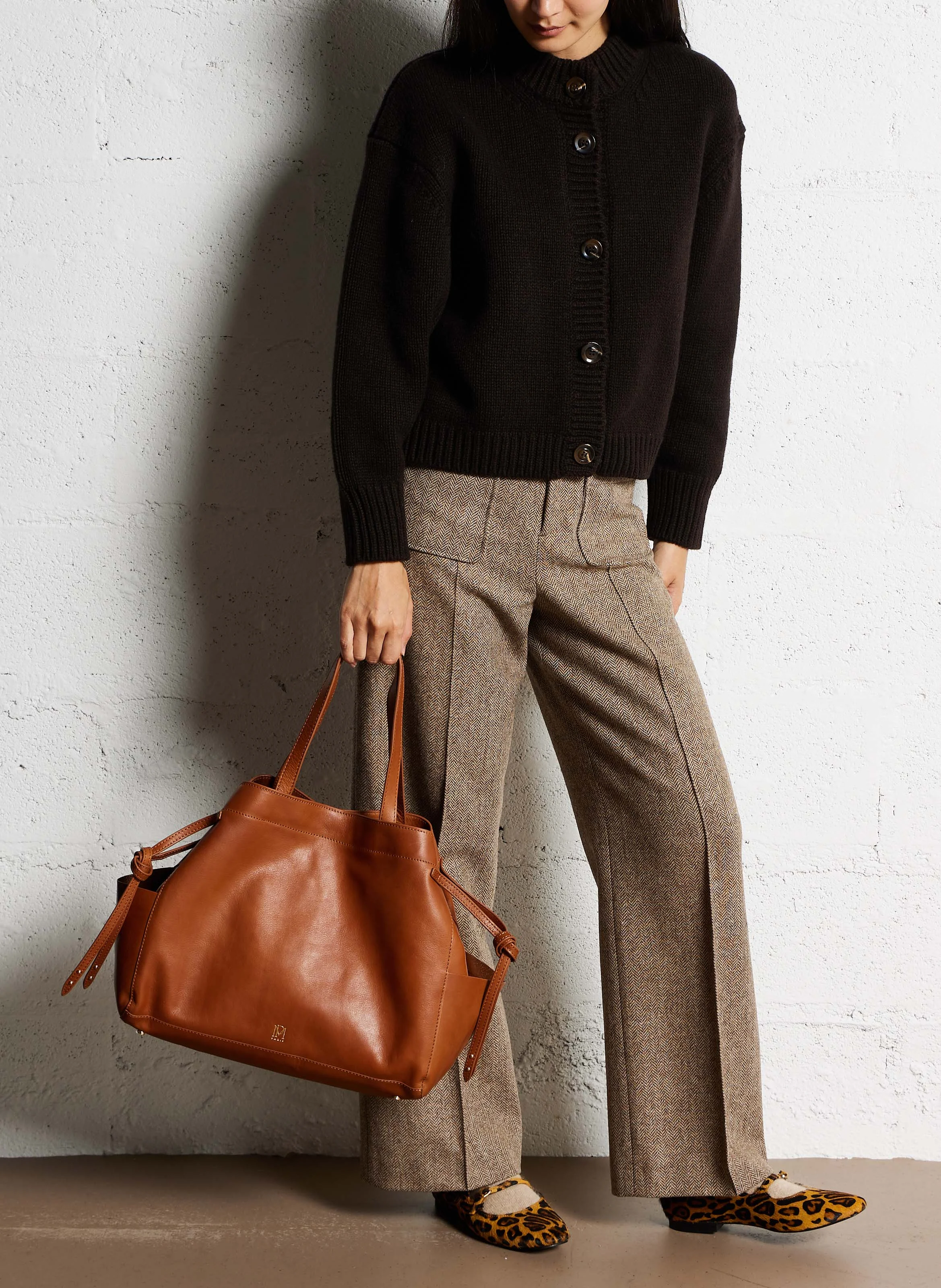 SUSANNE - Grand sac cabas en cuir | Marron