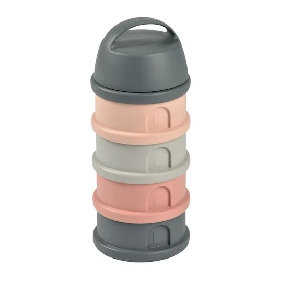 Boîte Doseuse 4 compartiments   Mineral Grey/Pink        de               Béaba