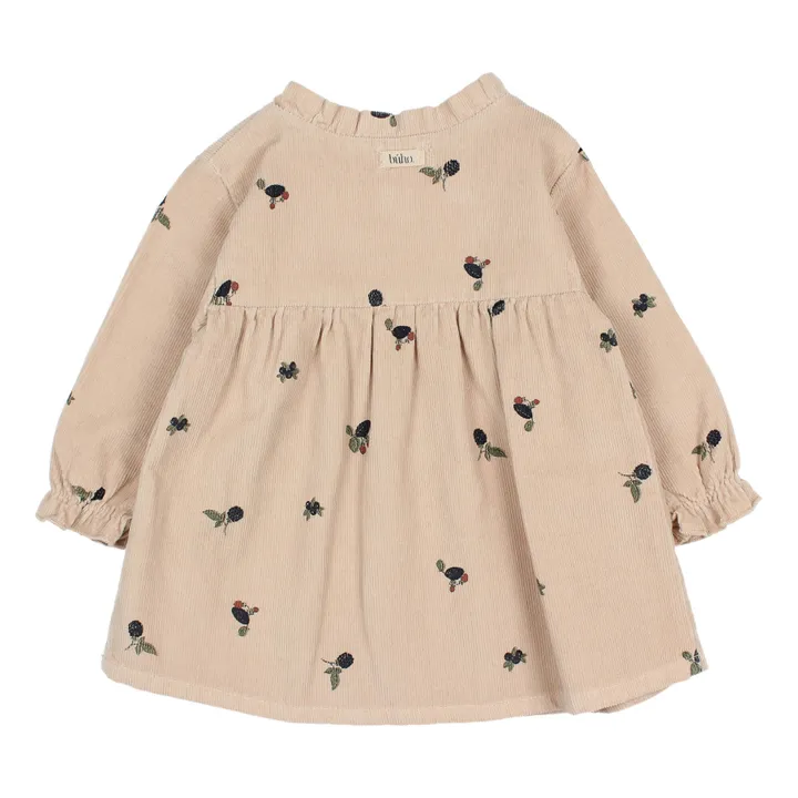 Búho Robe Velours Milleraies Forest Bébé | Rose poudré