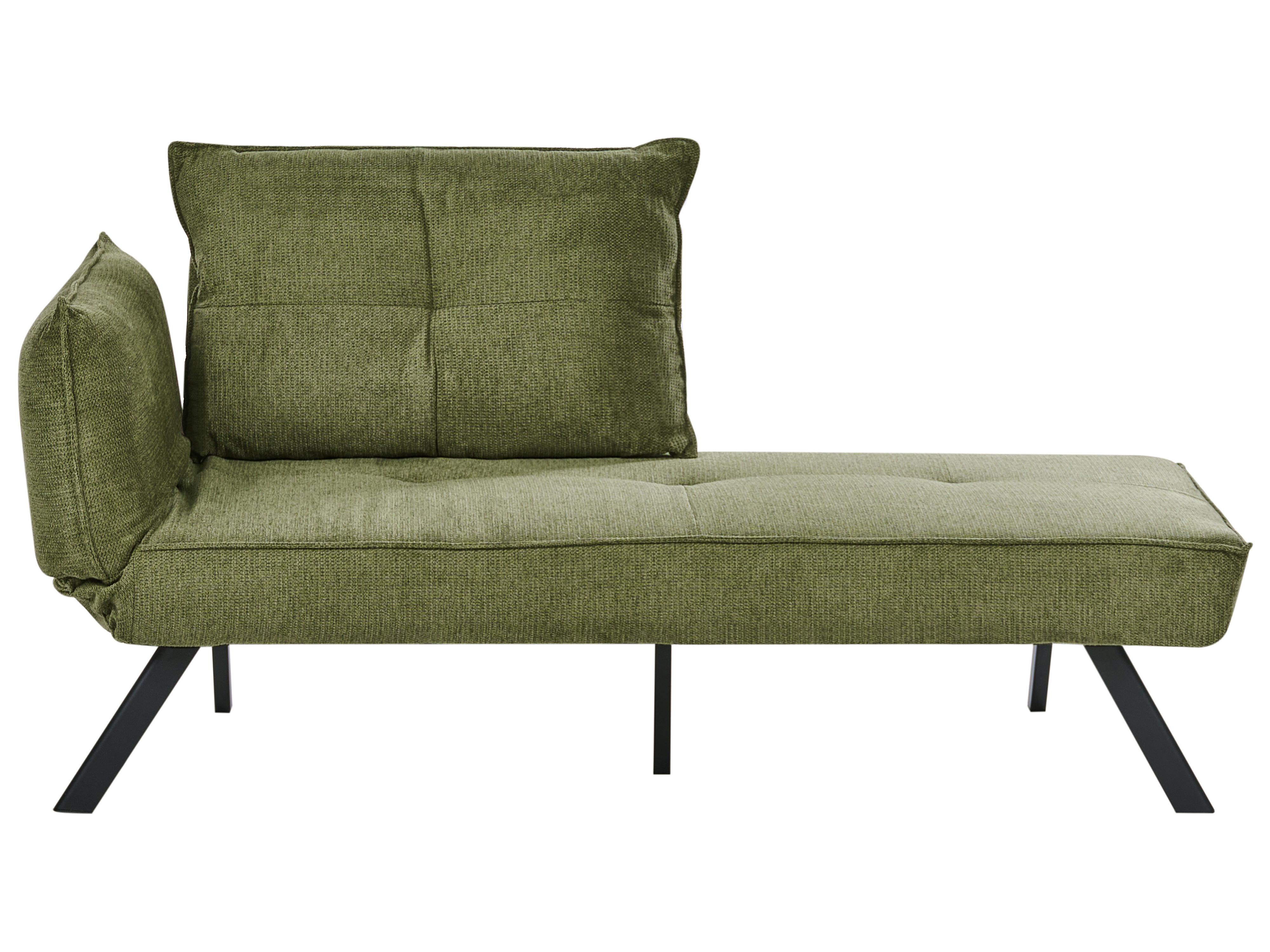 Linkszijdige chaise longue ROCAMADOUR Stof Groen