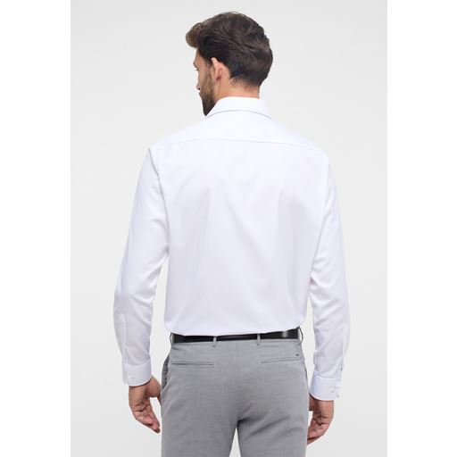 Eterna Langærmet Comfort Fit Skjorte, Hvid, 44