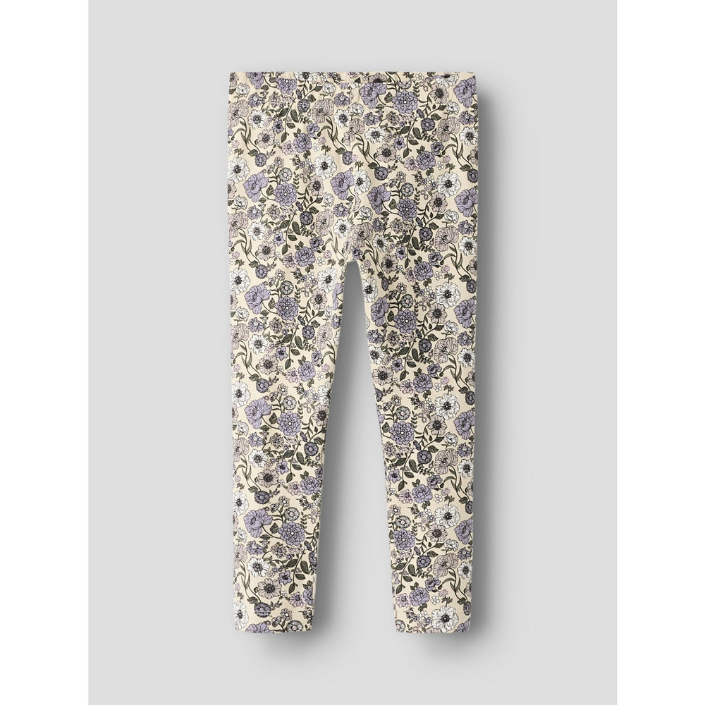 Køb Name It Buttercream Big Flower Nmfnikala Leggings Box Lnoos