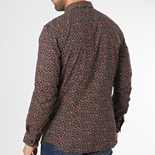 Chemise Manches Longues Floral Carton 10711547D Noir