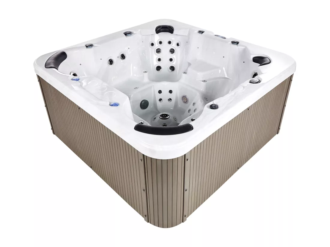 Spa d'extérieur avec LED VILLARRICA Blanc