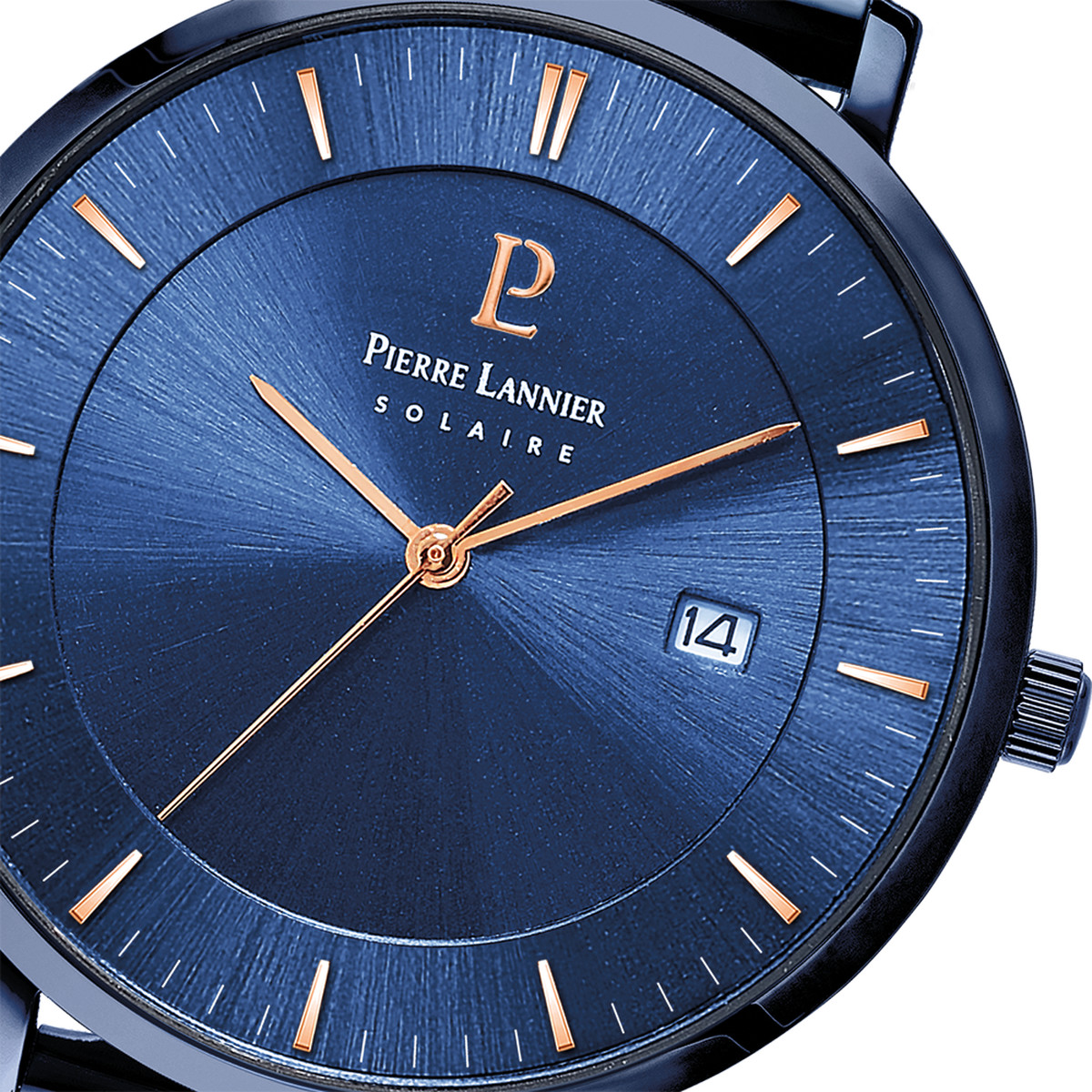 Montre Pierre Lannier homme acier bleu