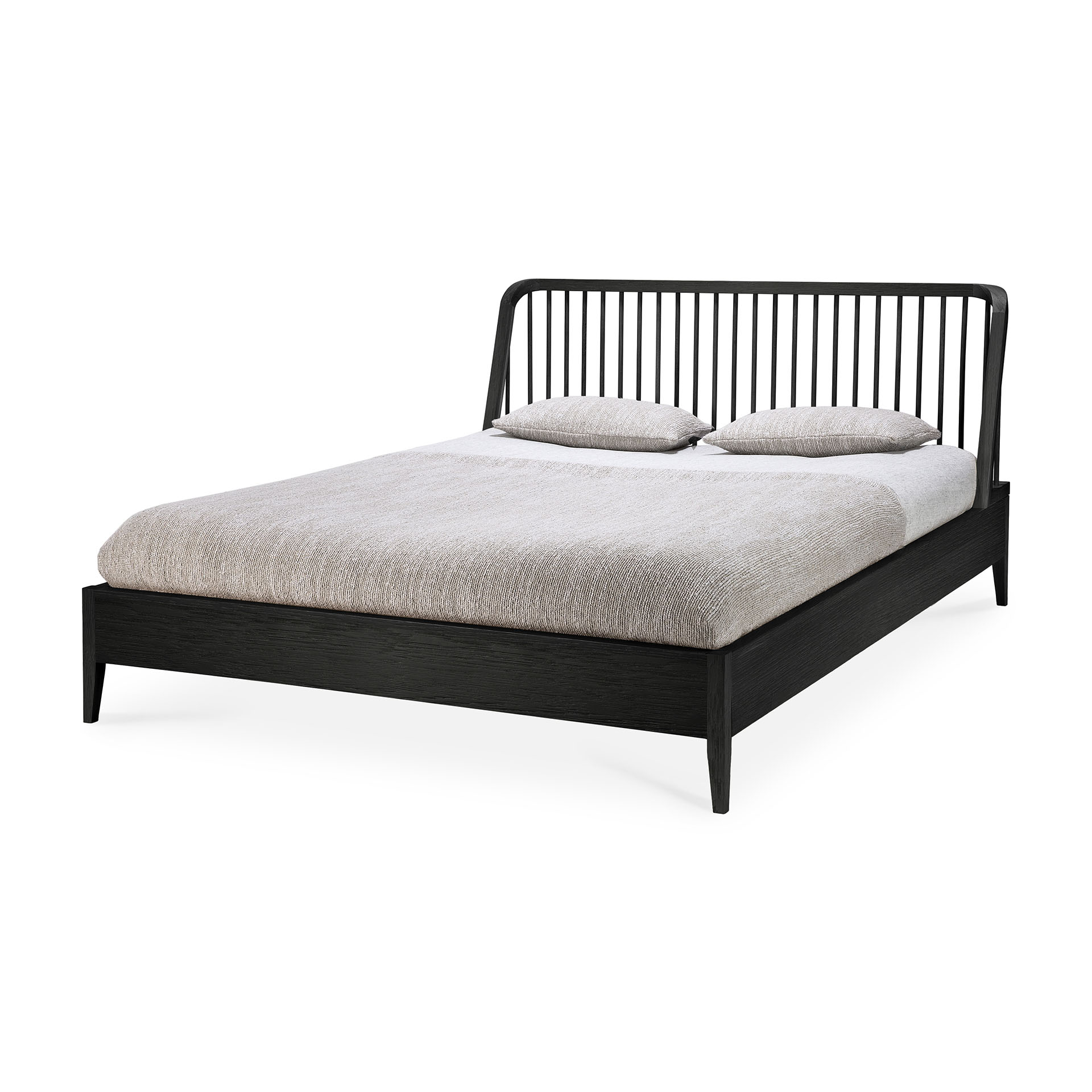Bed Spindle 160x200 cm zwart