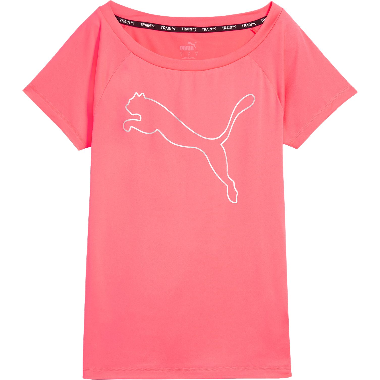 Puma Train Favorite Jersey Cat T-Shirt Damen sunset glow