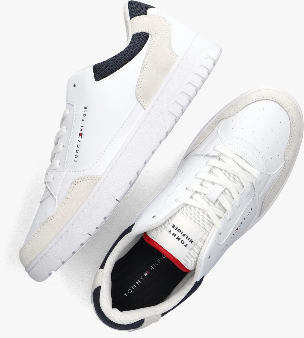 TOMMY HILFIGER witte tommy hilfiger lage sneakers th basket cor