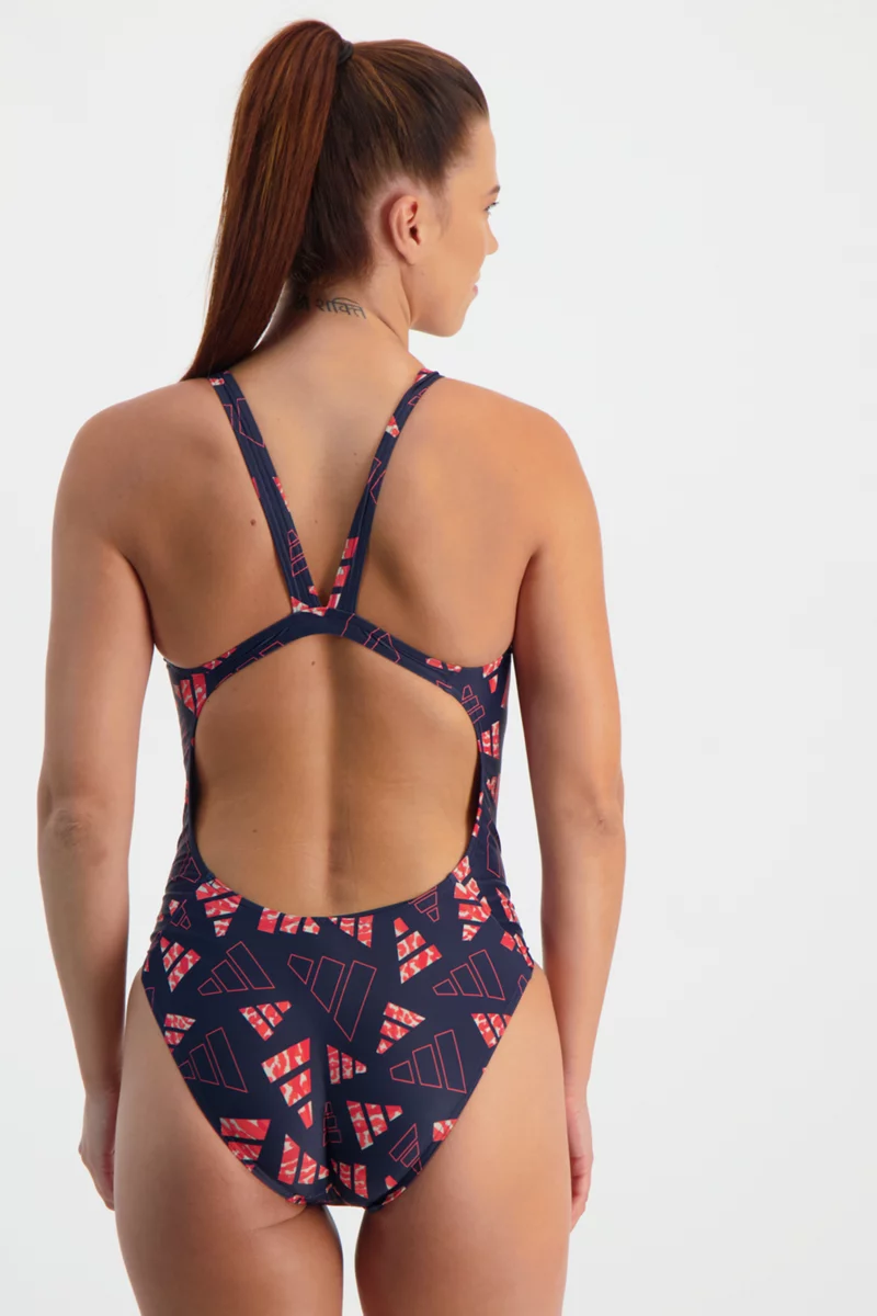 adidas Performance 3 Bar Logo Graphic Damen Badeanzug