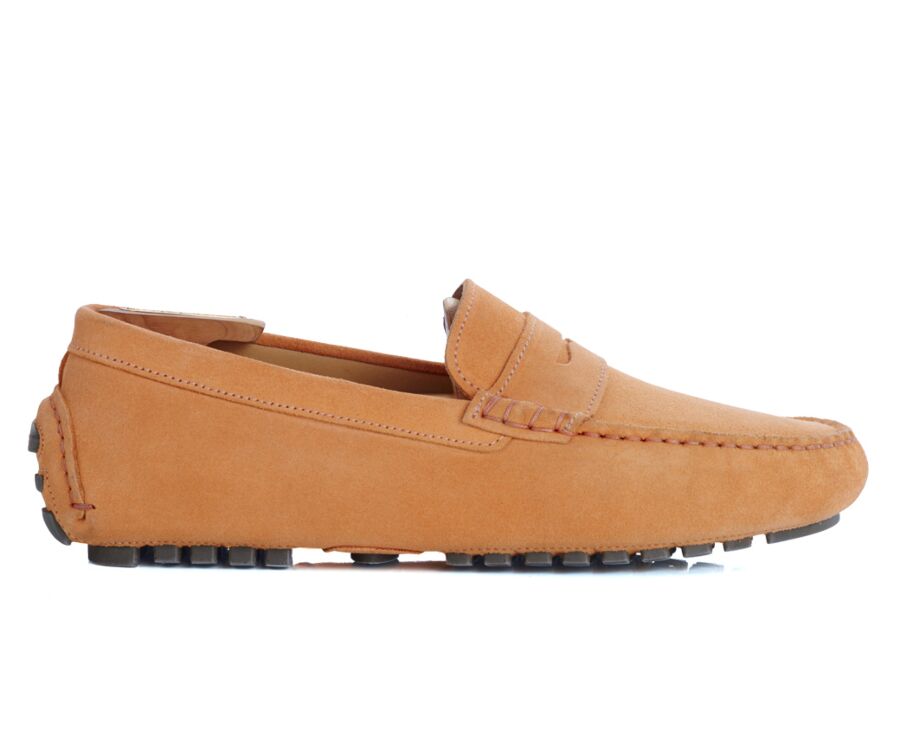 Mocassin été homme Velours Mandarine - FERGUSON
