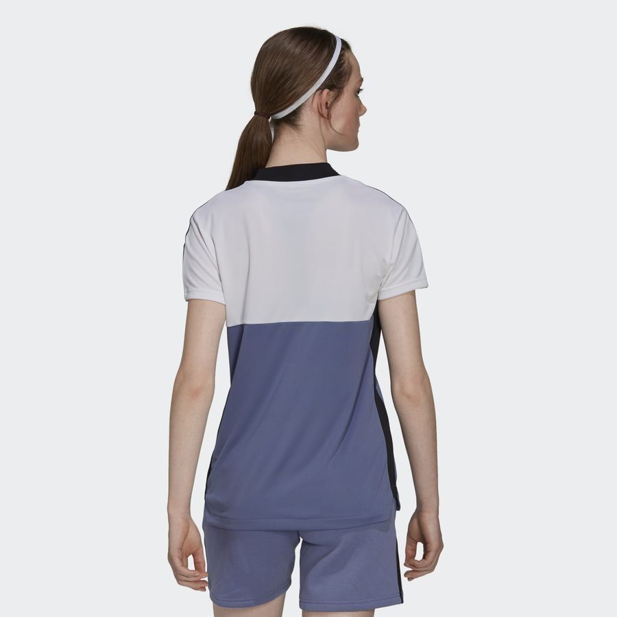 adidas T-shirt d'Entraînement Tiro Blocking - Blanc/Violet Femme