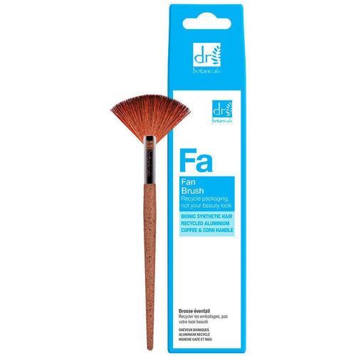 Dr. Botanicals - Fan Brush Bionic Synthetic Hair Recycled Aluminium Coffee & Cor