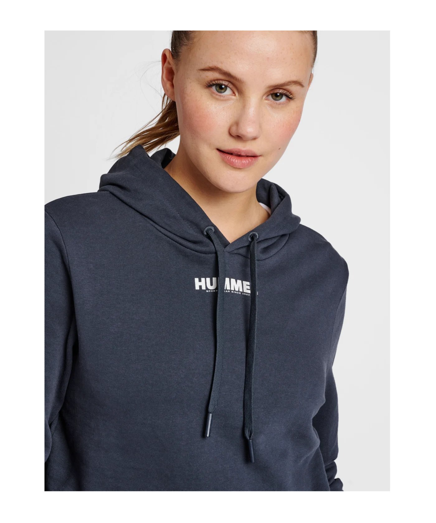 Hummel hmlLEGACY Cropped Hoody Damen Blau F7429