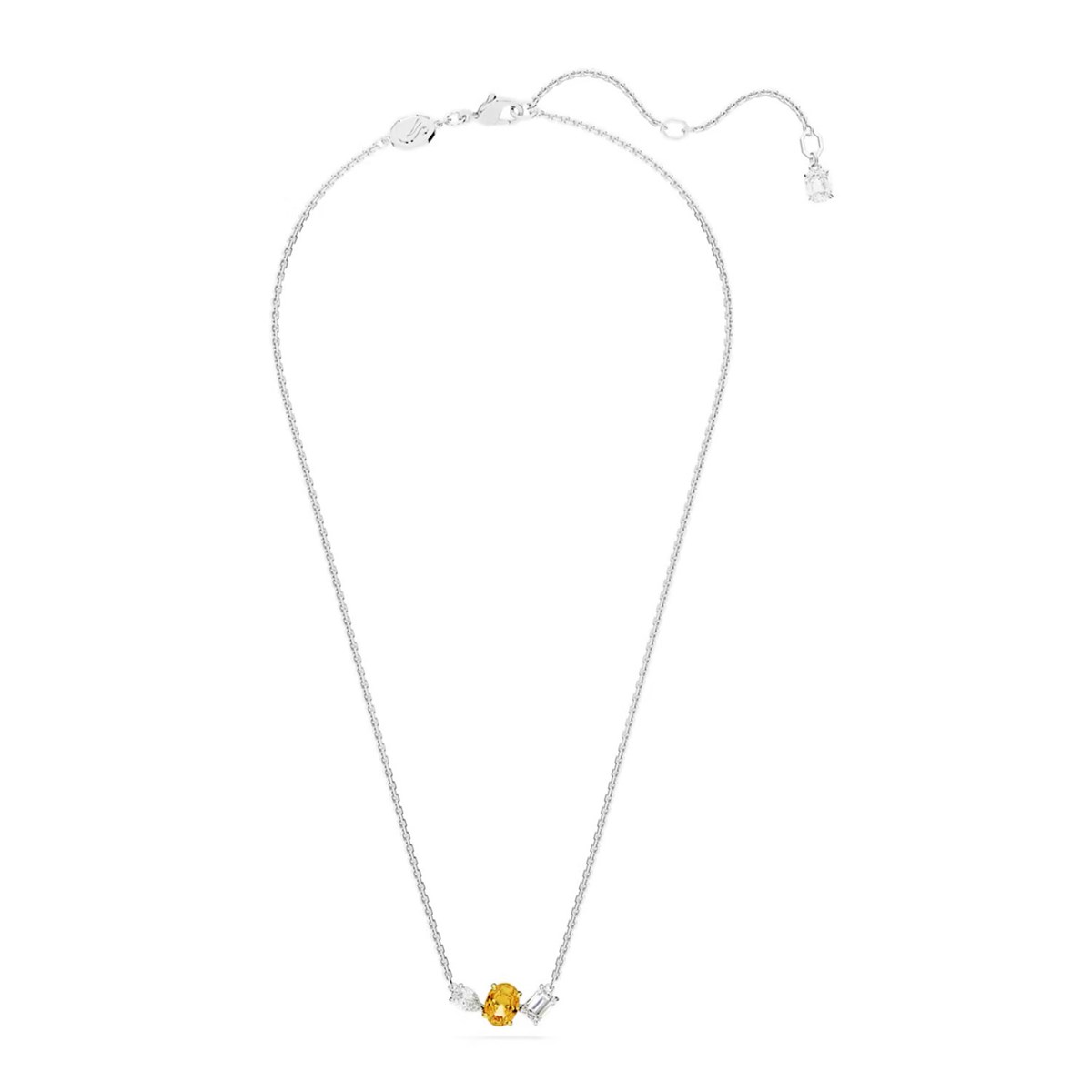 Collier Swarovski Mesmera cristaux jaune et blanc