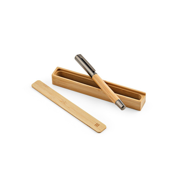 Aodaci APN069 - Stylo à bille Eschyle Acier inoxydable recyclé Encre bleue