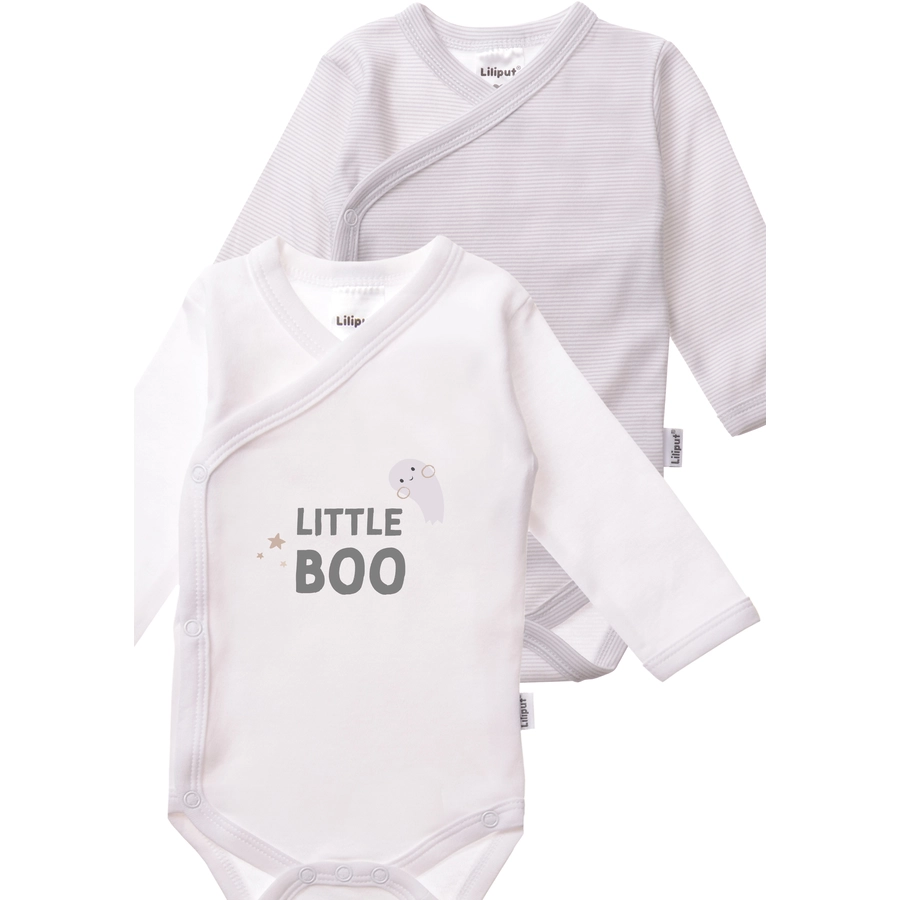 Liliput Wickelbodys Little Boo weiss-grau