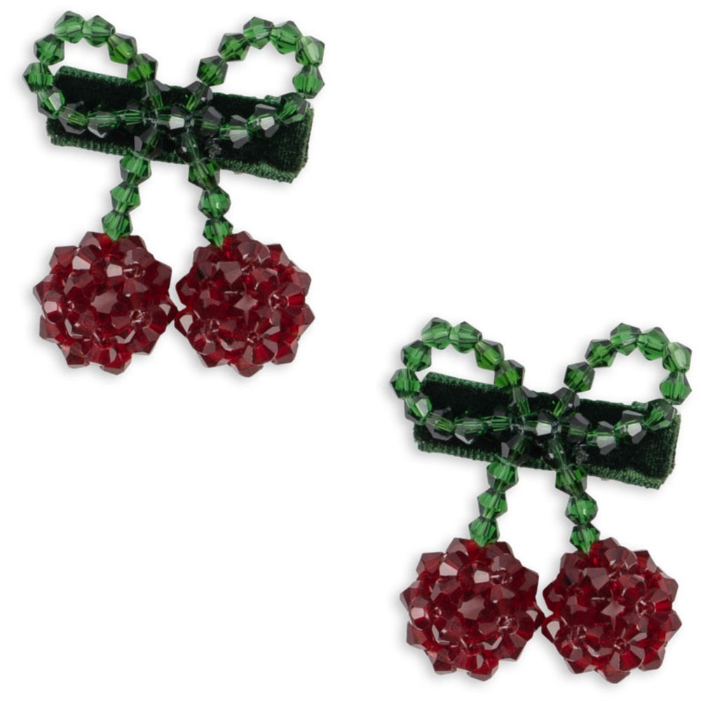 Køb Konges Sløjd Red/Glitter 2 Pak Cherry Hårspænde