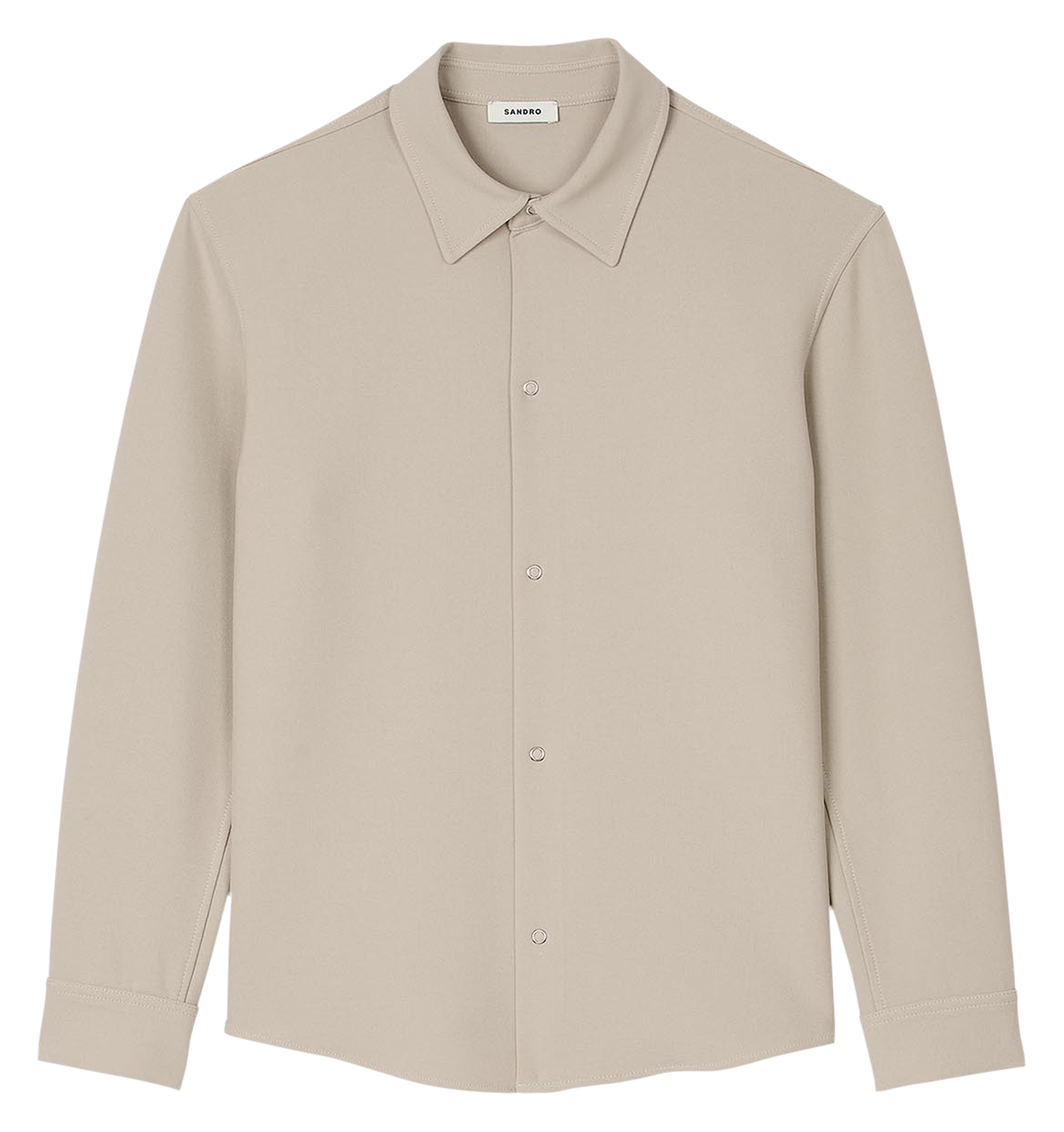 Chemise droite à col classique| Blanc