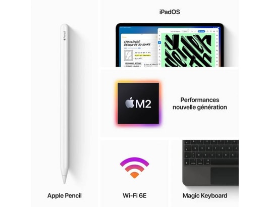 APPLE - iPad Pro iPad Pro 11-MNXD3NF + Airtag lot de 4