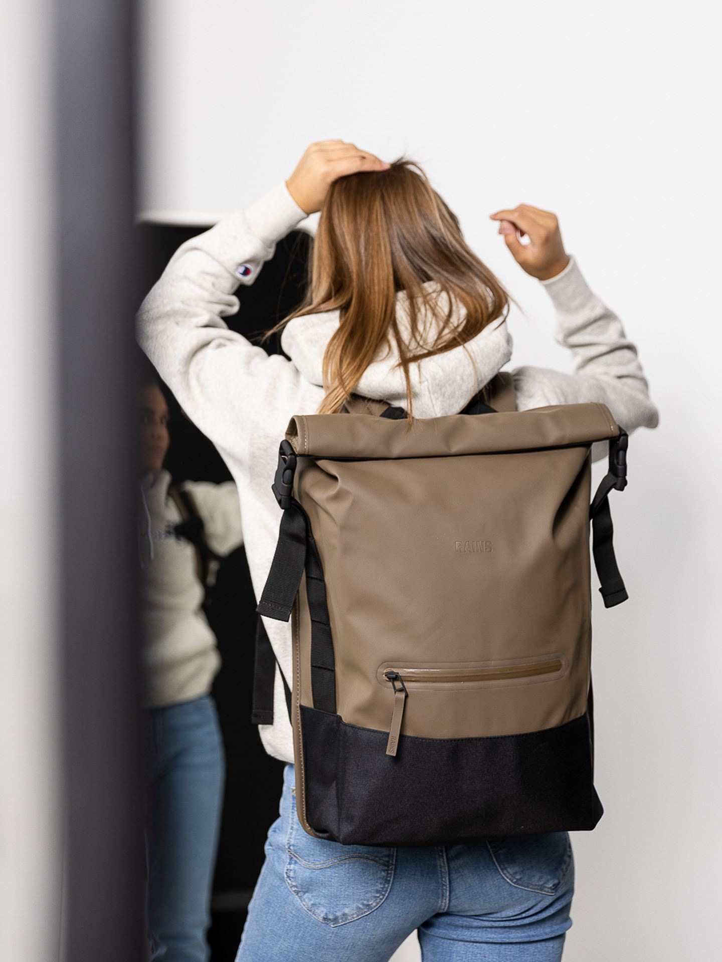Buckle Rolltop Rucksack