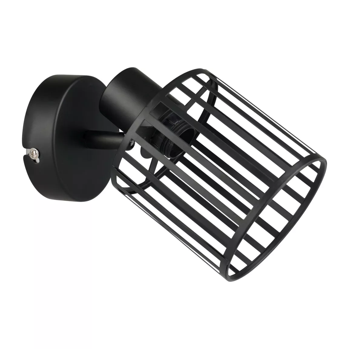 Applique murale métal industriel (H14 cm) Alma Noir