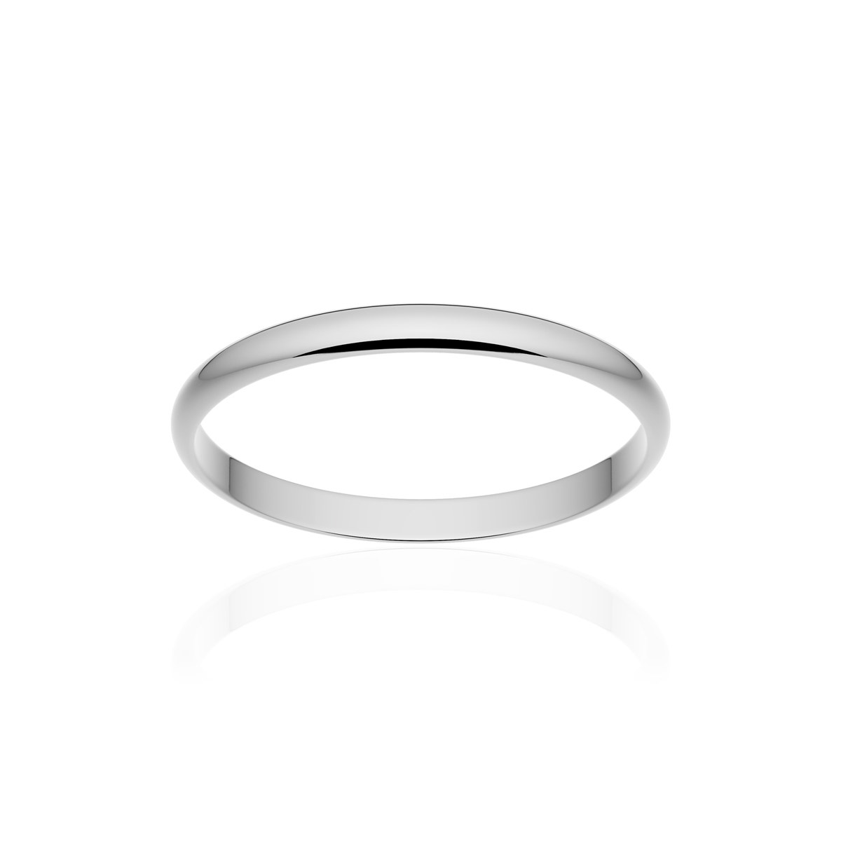 Alliance platine 950 poli ruban 2 mm