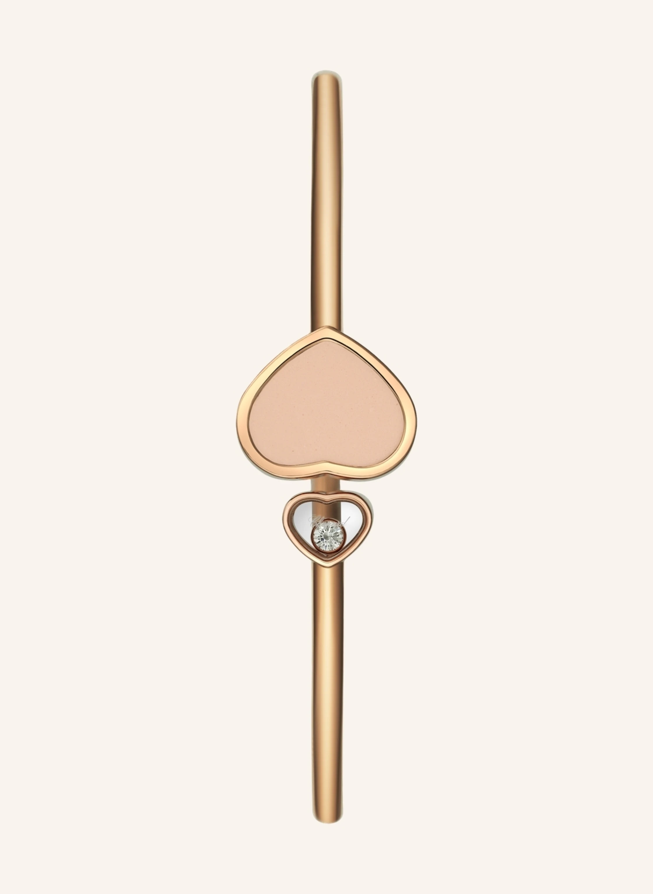 Chopard Armreif HAPPY HEARTS Armreif aus 18 Karat Roségold, Diamanten und rosa Stein