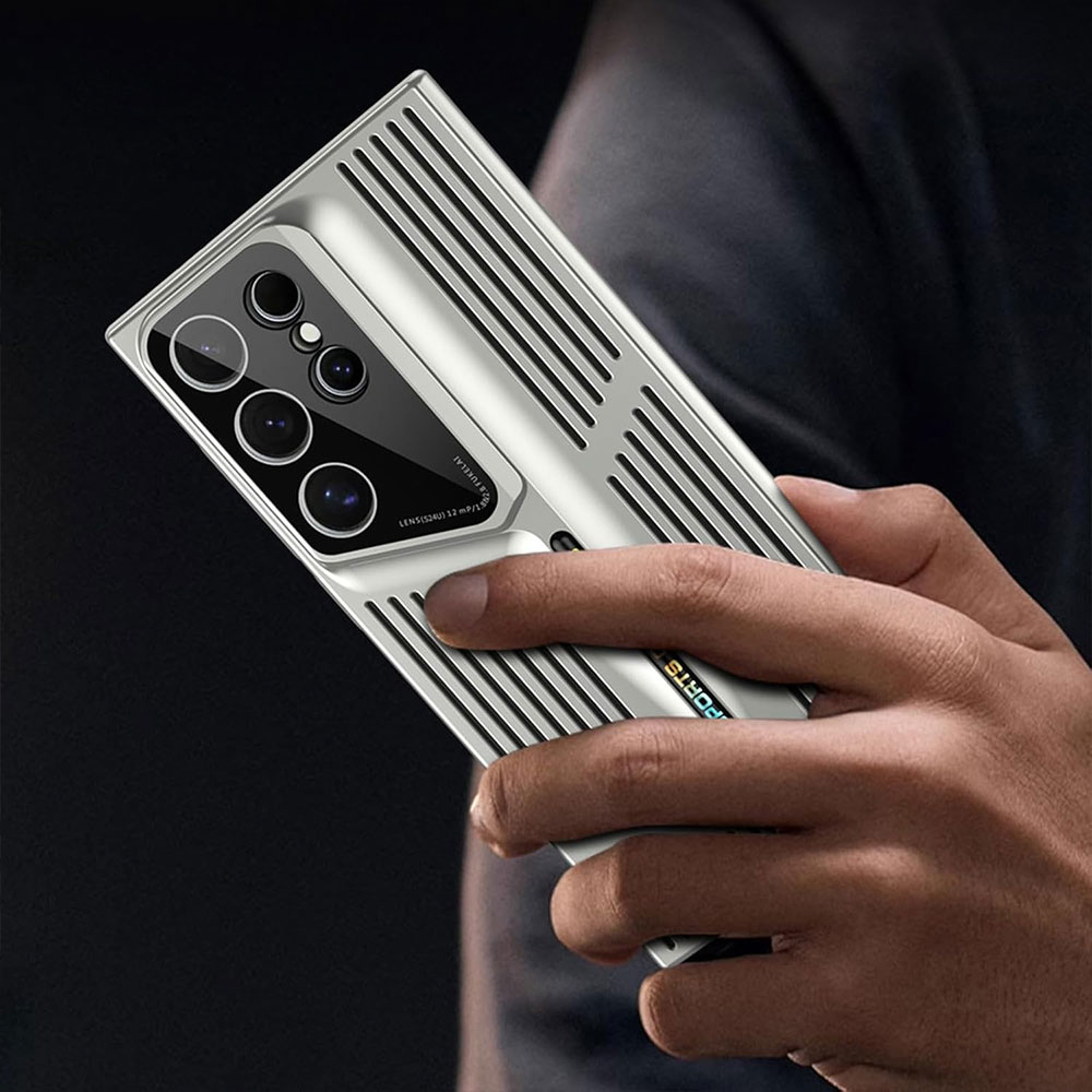Samsung Galaxy S24 Hardcase Hülle mit Kameraglasschutz - Schwarz