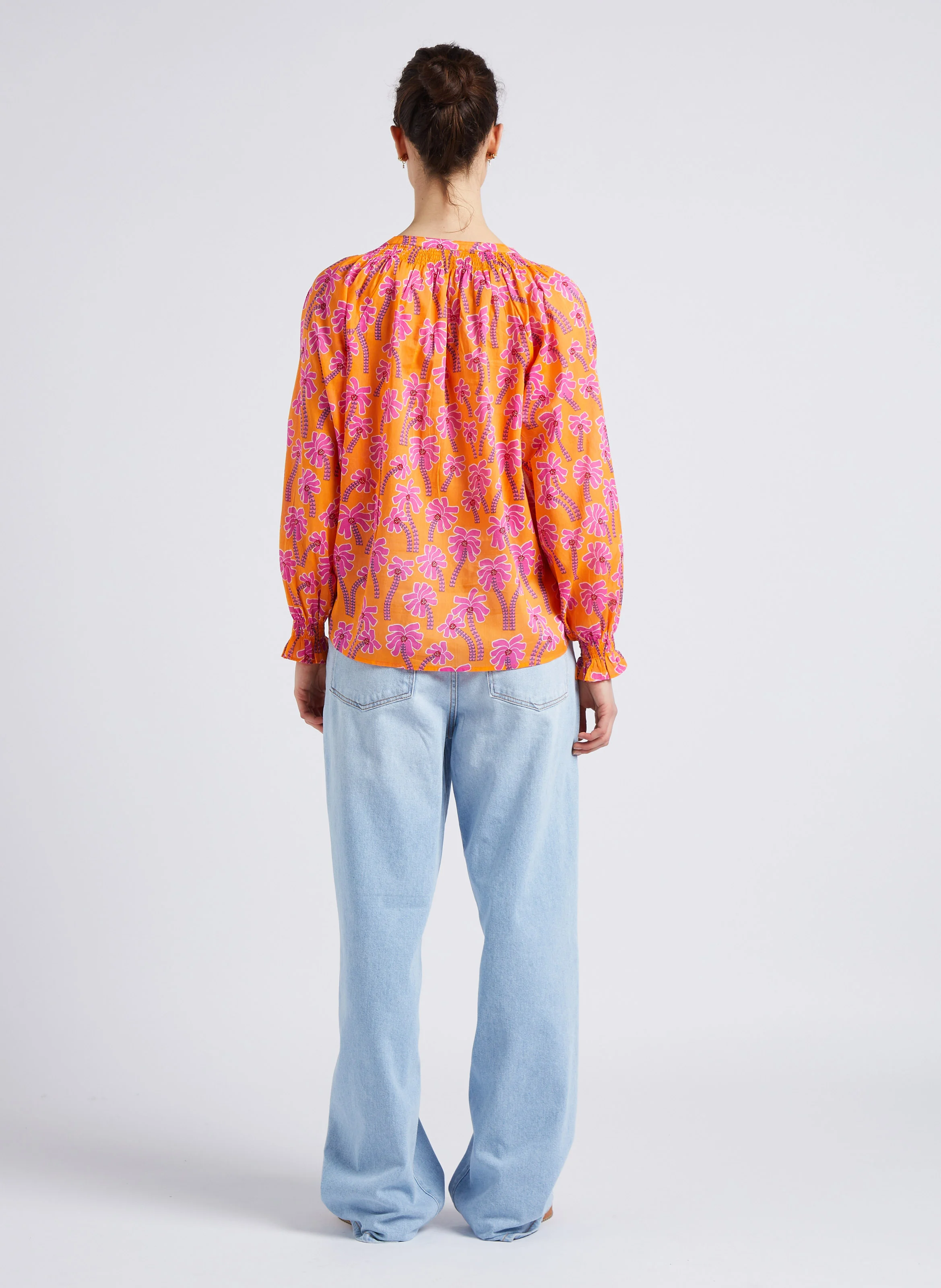 DAWN - Jean large en denim délavé | Bleu