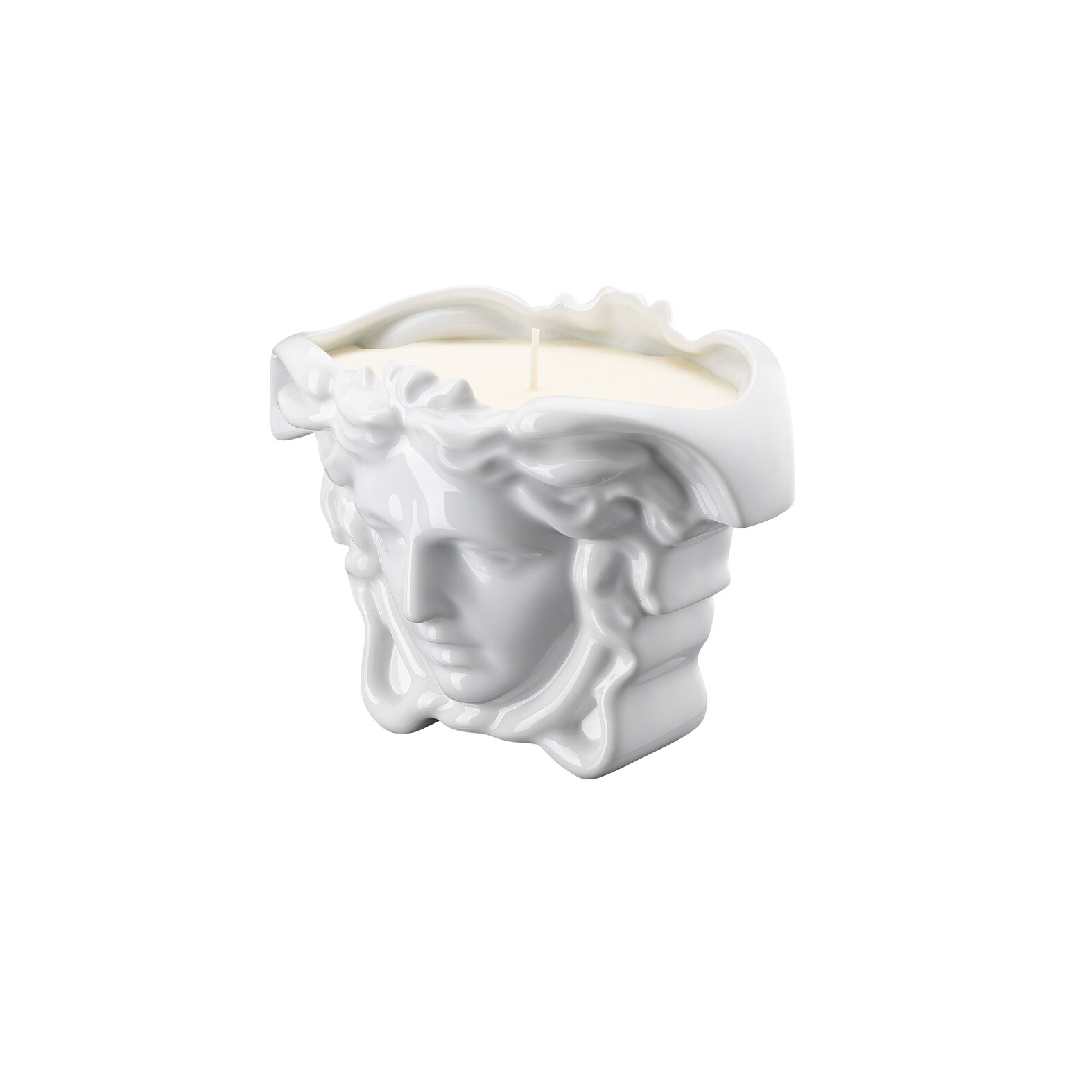 Medusa Grande White Tischlicht mit Duftwachs