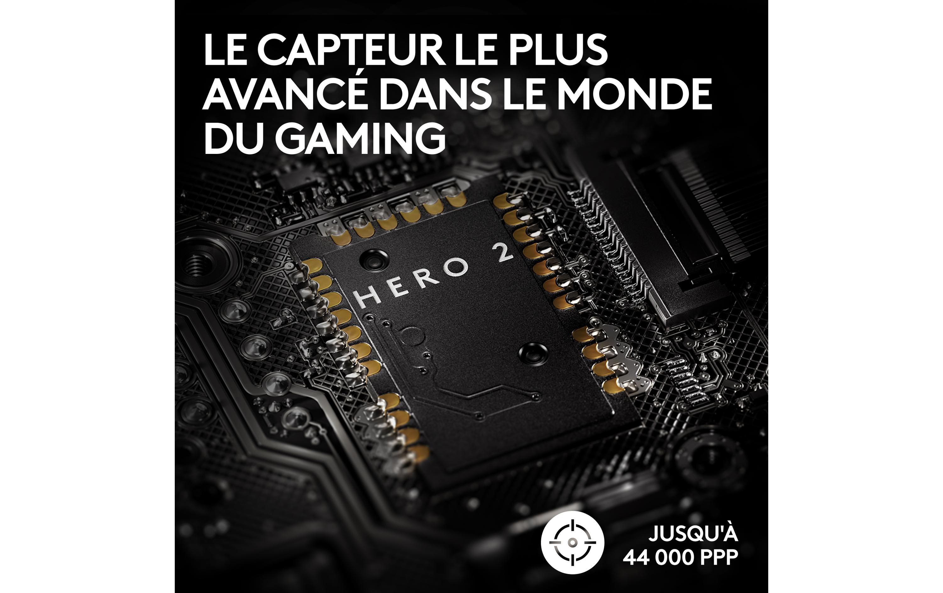 Gaming-Maus Pro X Superlight 2 Lightspeed Schwarz<br>Extrem leichte Gaming-Maus mit leistungsvoller Performance