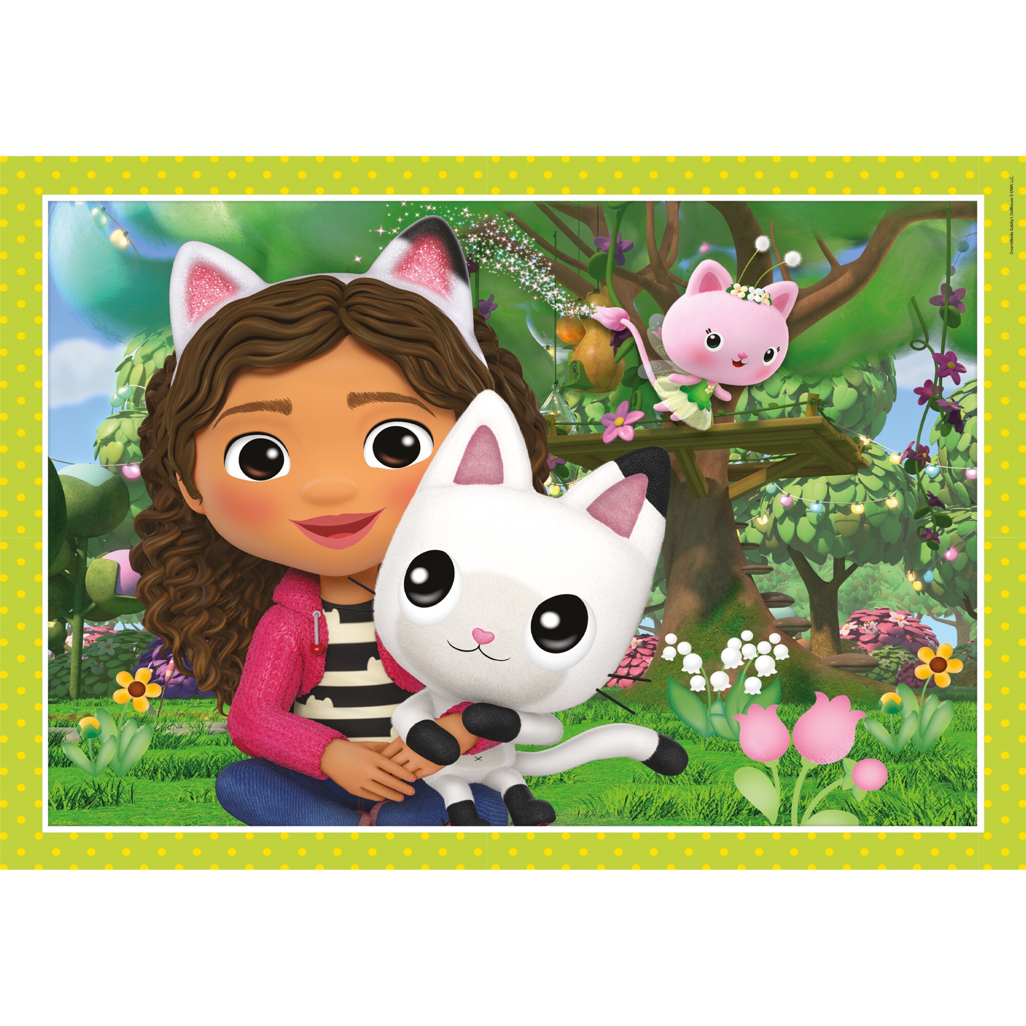 Clementoni Puzzle Supercolor 4 in 1 - DreamWorks Gabby's Dollhouse