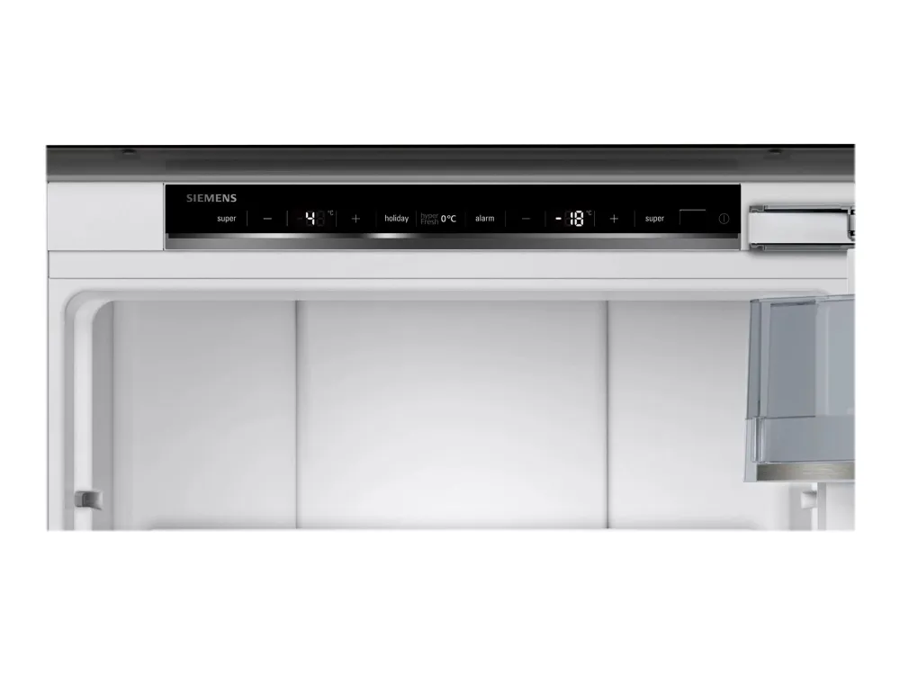 [OUTLET] - Siemens iQ700 KI84FPDD0 - Køleskab/fryser - bund-fryser - til indbygning - niche - bredde: 56 cm - dybde: 55 cm - højde: 177.5 cm - 233 liter - Klasse D - Fladhængsel