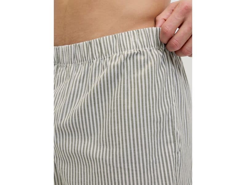 JACK&JONES Unterhosen Herren Woven 3er Pack Braun/Grün, S Herren-Boxershorts