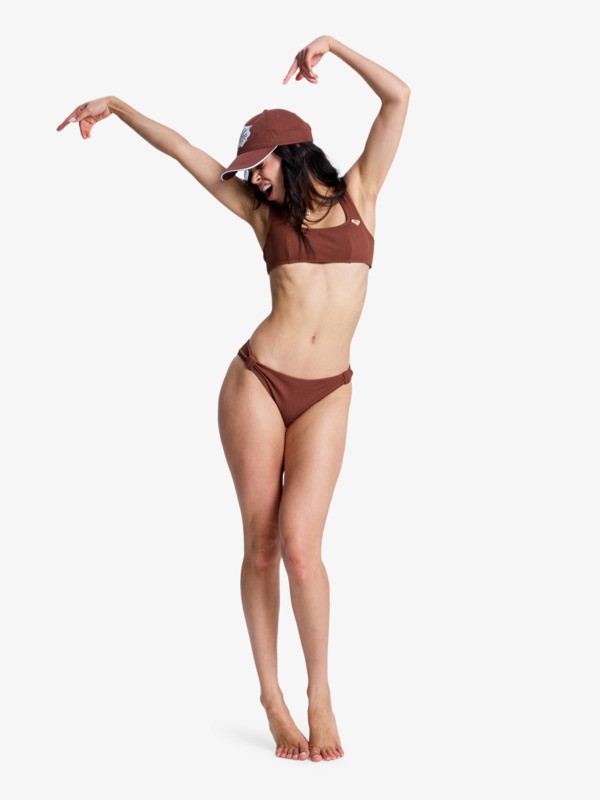 Roxy Sunshine Classic Bas de bikini Marron Femme