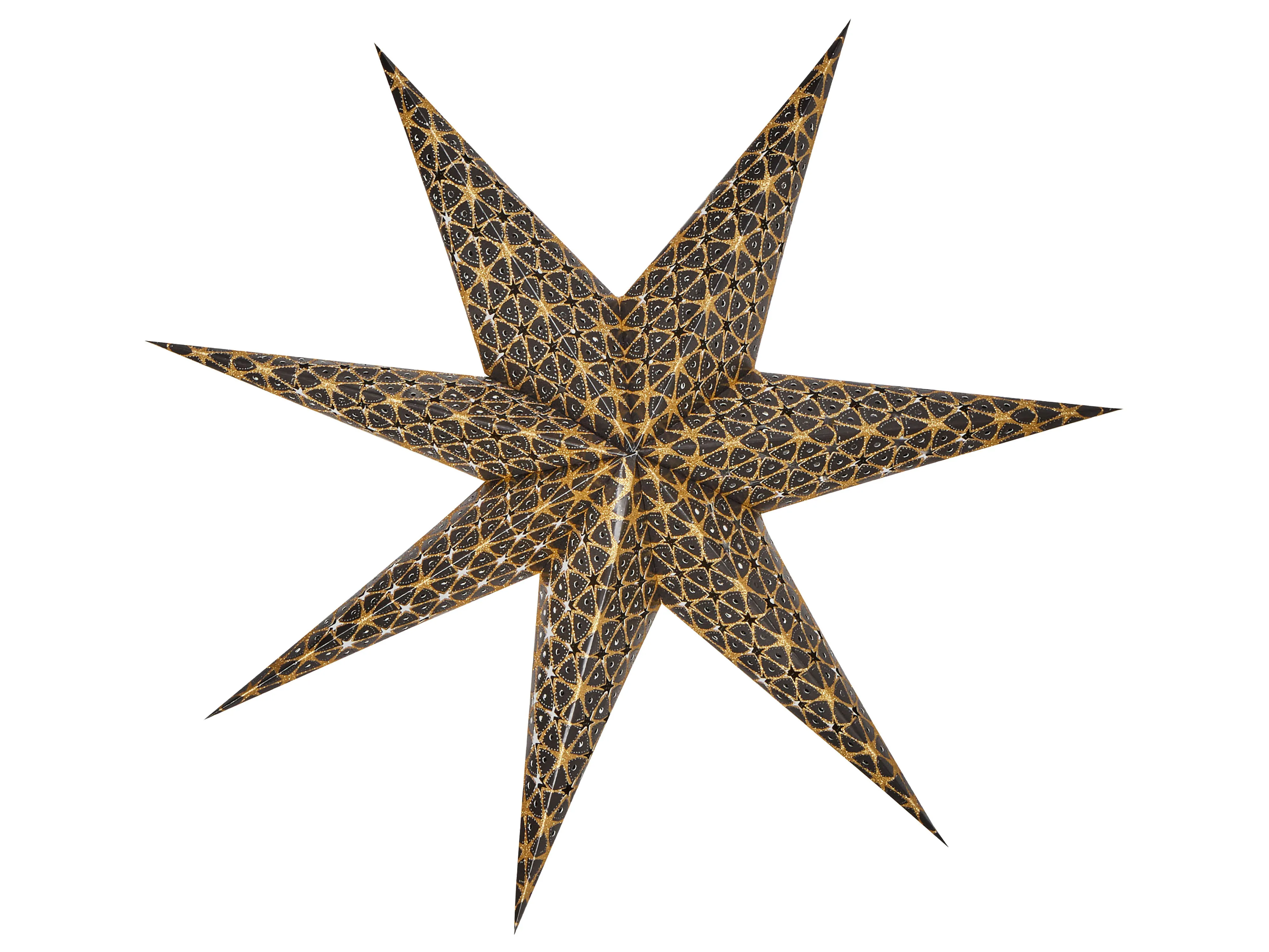 Set van 4 hangende decoraties LED TRISUL Ster 60 cm Meerkleurig