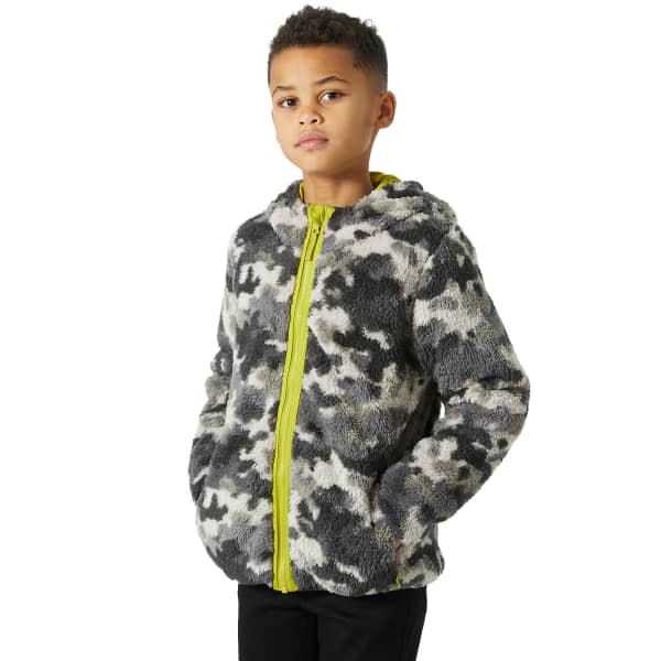 Veste softshell HELLY HANSEN JR CHAMP REVERSIBLE JACKET BRIGHT MOSS