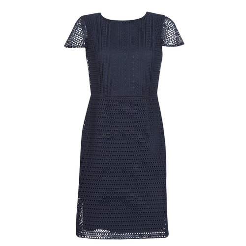 Lauren Ralph Lauren - NAVY SHORT SLEEVE DAY DRESS Marino