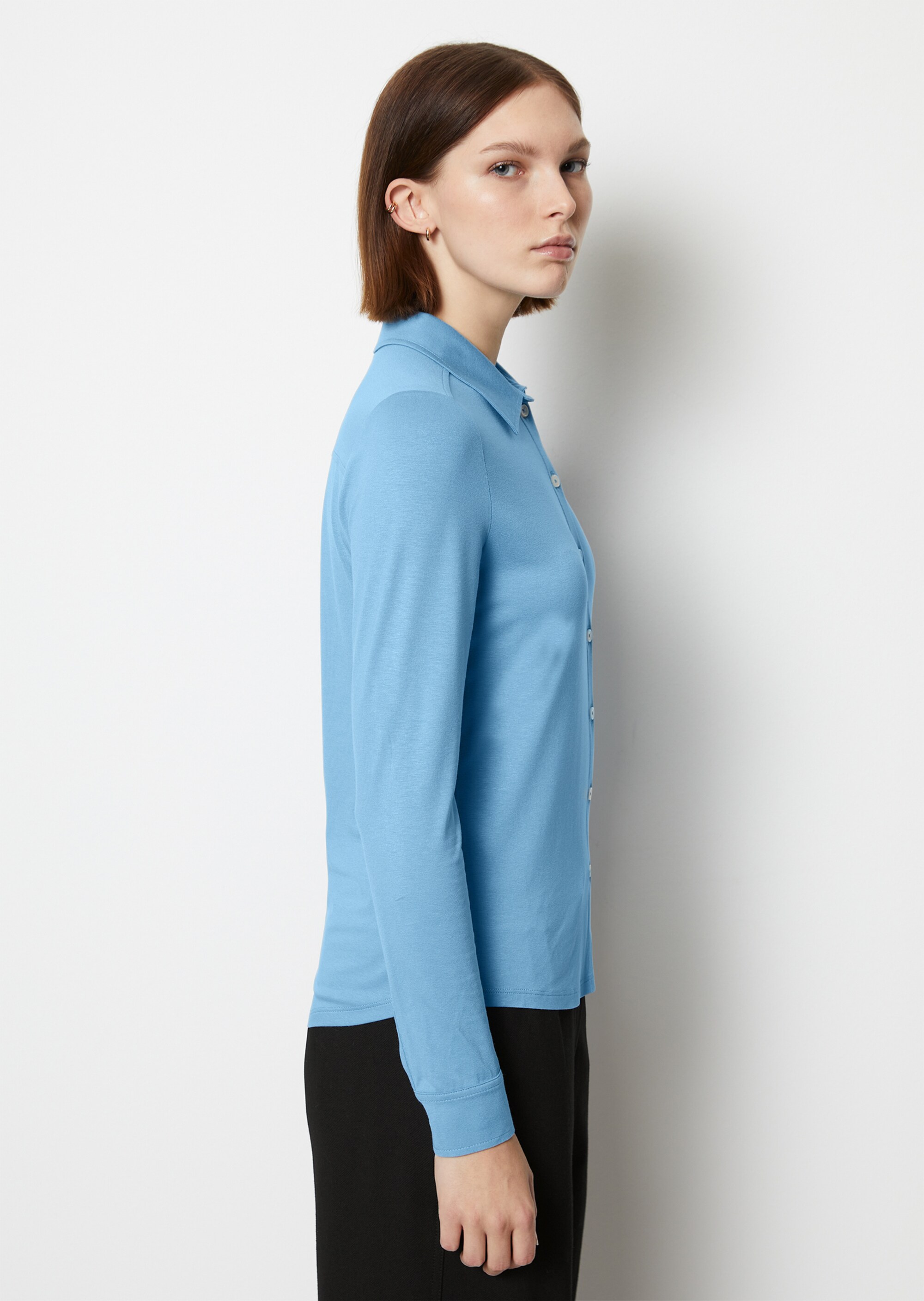 Jersey-Bluse regularaus LENZING™ ECOVERO™