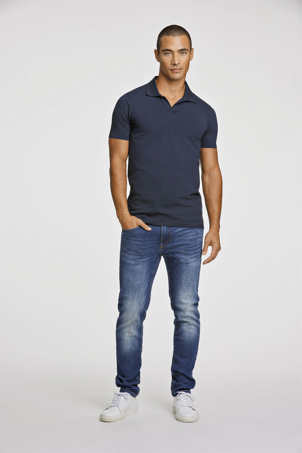 Lindbergh Stretch polo shirt S/S Blå