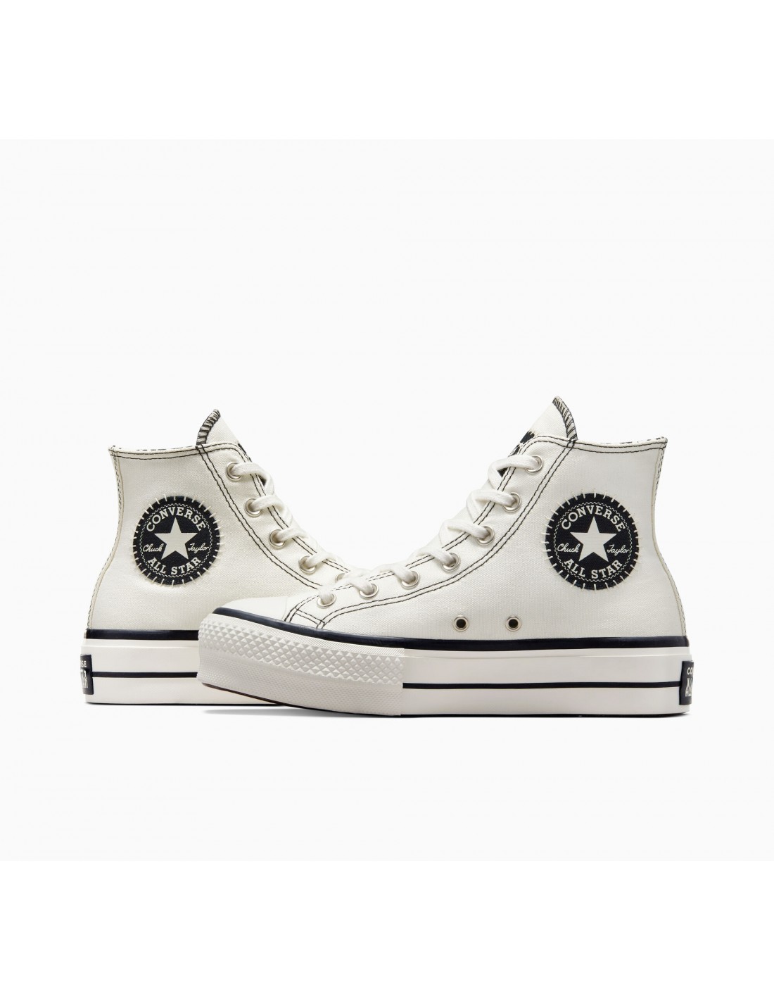 converse Sneakers femme ctas lift hi egret/egret/black