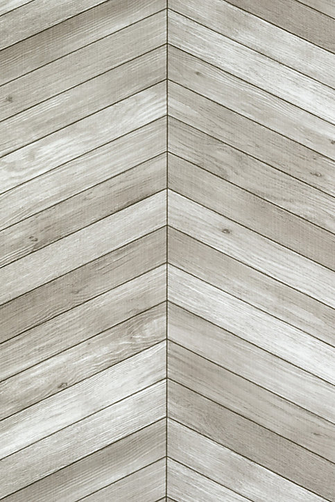 Film adhésif décoratif D-C-Fix Hölzer Chevron grey PVC avec adhésif Chevrons Structuré Mat et satiné gris L. 200 x l. 67,5 cm
